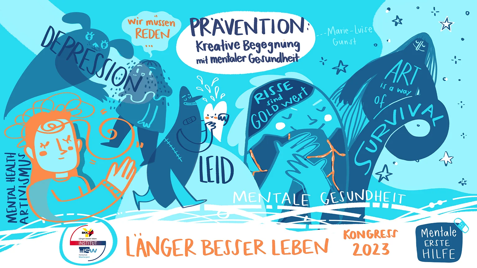 Prävention: Kreative Begegnung mit mentaler Gesundheit, Vortrag Marie-Luise Gunst, LBL-Kongress 2023