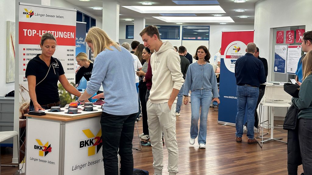 Gesundheitstag an der HSW 2024. Zusammen mit der BKK.